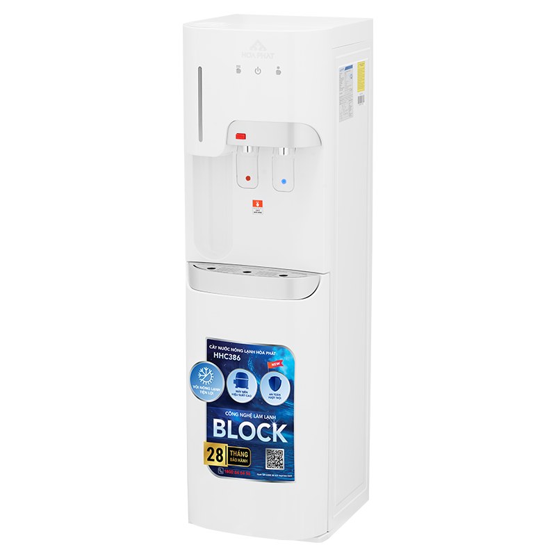 Cây nước nóng lạnh hút bình Hòa Phát HHC386 - Làm lạnh bằng Block, lạnh sâu và bền bỉ