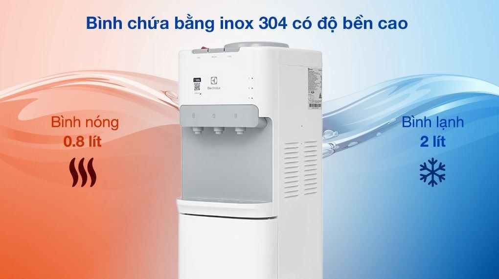 Cây nước nóng lạnh úp bình Electrolux UltimateHome 500 EDBMFACWF - Bình chứa inox 304 an toàn