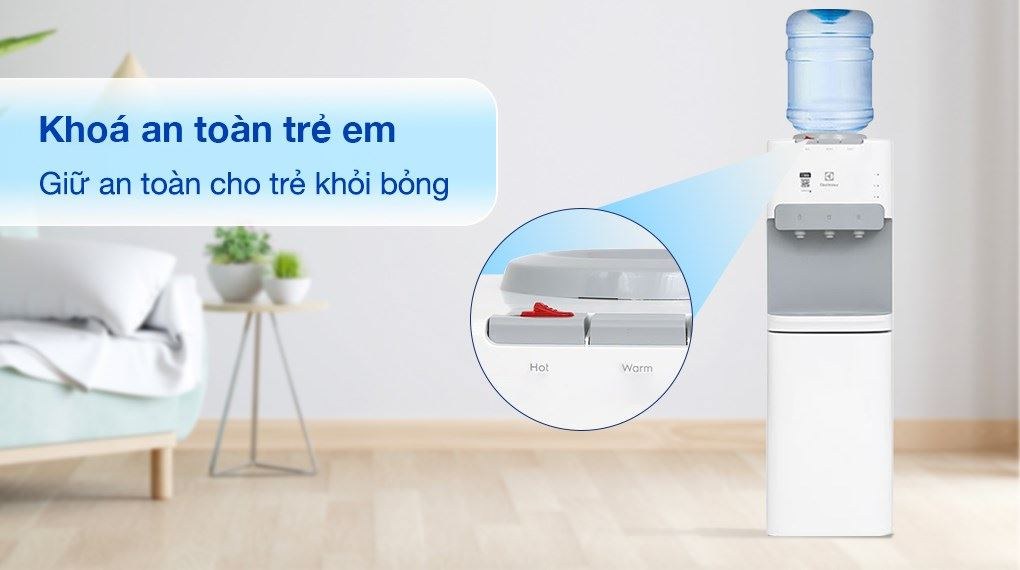 Cây nước nóng lạnh úp bình Electrolux UltimateHome 500 EDBMFACWF - Khóa an toàn cho trẻ em