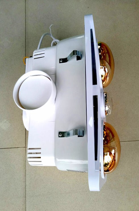 Đèn sưởi nhà tắm 2 bóng Braun Kohn âm trần kèm thông gió điều khiển từ xa 589W BK02GR - Điều khiển từ xa tiện lợi