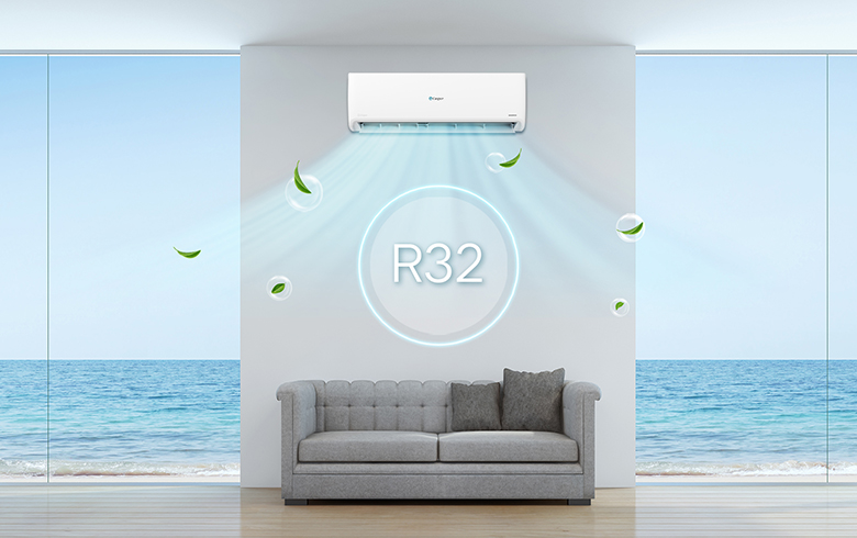 Điều hòa Casper 1 chiều Inverter 21.500 BTU GC-24IS35 dùng gas R32 thân thiện và phù hợp với môi trường