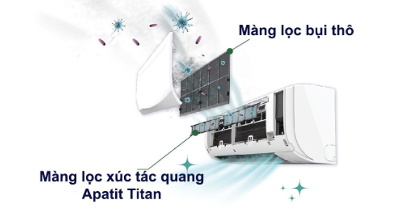 Phin lọc khử mùi - Điều hòa Daikin 1 chiều 17.100 BTU FTF50XV1V