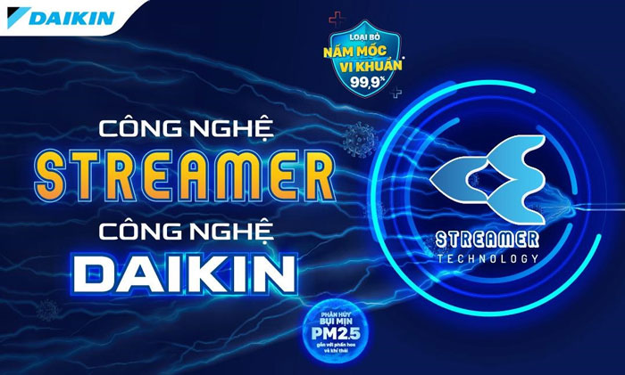điều hòa Daikin 2 chiều FTHF35XVMV RHF35XVMV sử dụng công nghệ Streamer điều hòa Daikin 2 chiều FTHF35XVMV RHF35XVMV sử dụng công nghệ Streamer