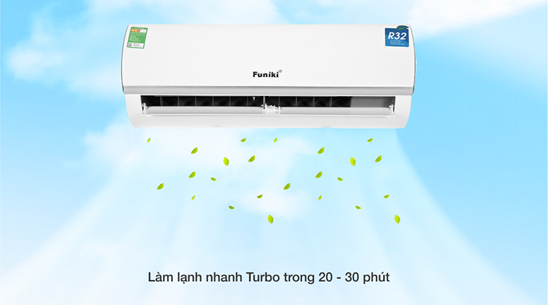 Làm lạnh nhanh tức thì - Điều hoà Funiki 1 chiều 9000 BTU HSC09TMU