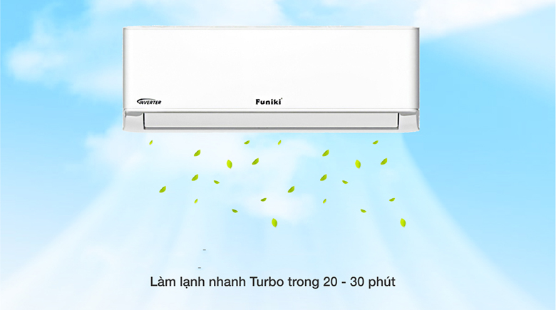Chế độ Turbo - Điều hoà Funiki 1 chiều Inverter 9000 BTU HIC09TMU