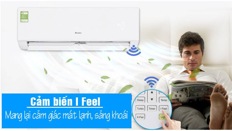 Điều hòa Gree 18000BTU 1 chiều BD18CN - Cảm biến I-Feel – mát đúng chỗ bạn ngồi