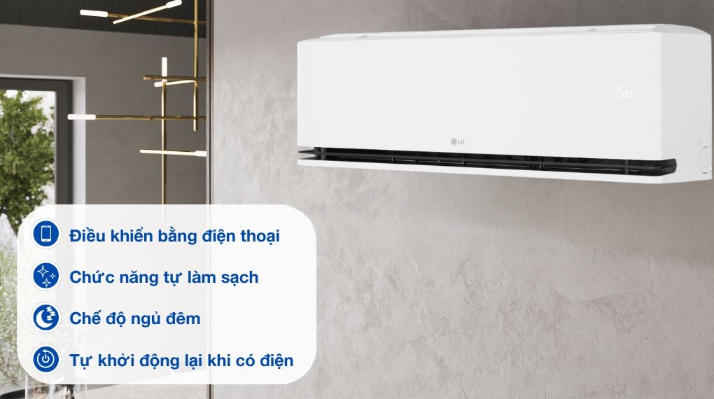 Máy lạnh LG Inverter 2 chiều 1.5 HP IDH12M1 - Tiện ích Máy lạnh LG Inverter 2 chiều 1.5 HP IDH12M1 - Tiện ích