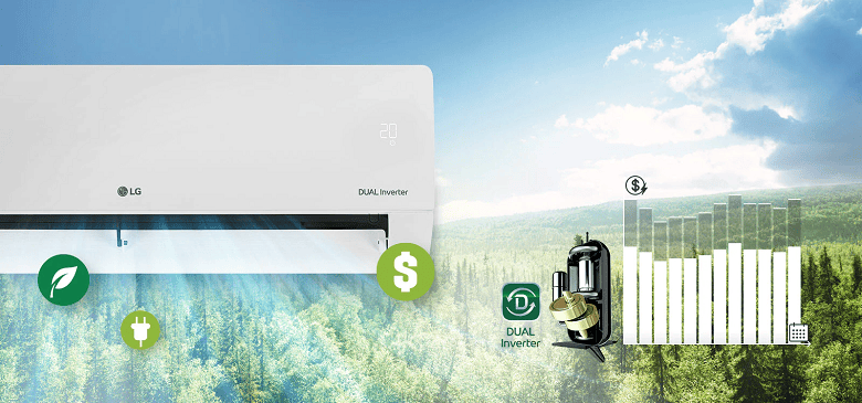 Tiết kiệm điện tối ưu - Điều hòa LG 2 chiều Inverter 12000 BTU B13END1