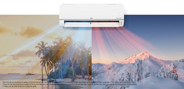 Thiết kế 2 chiều hiện đại - Điều hòa LG 2 chiều Inverter 12000 BTU B13END1