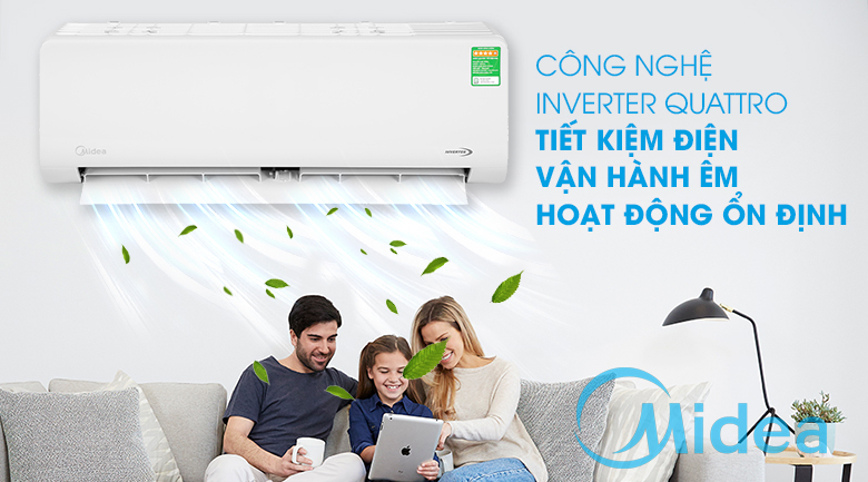 Điều hòa Midea inverter 9.000 BTU 1 chiều MSAGII-10CRDN8 Điều hòa Midea inverter 9.000 BTU 1 chiều MSAGII-10CRDN8