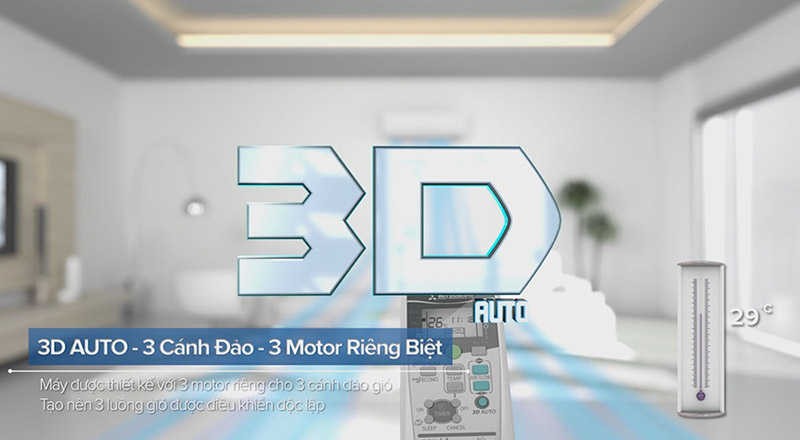 Chế độ 3d Điều hòa Mitsubishi Heavy