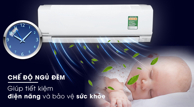 Điều hòa Panasonic Inverter CU/CS-RU18AKH-8B có chế độ Sleep tiện dụng Điều hòa Panasonic Inverter CU/CS-RU18AKH-8B có chế độ Sleep tiện dụng