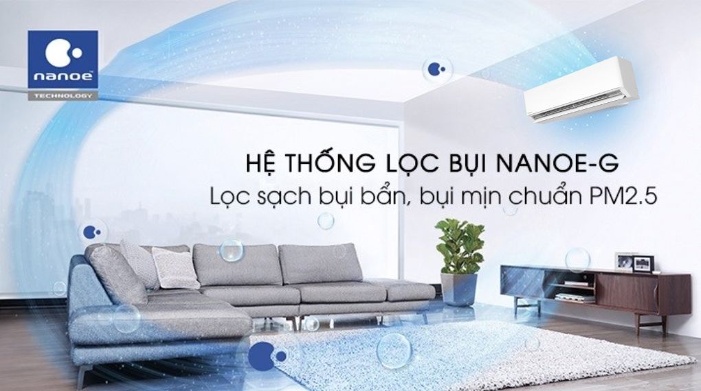 Máy lạnh Panasonic Inverter 1.5 HP CU/CS-U12BKH-8 - Khả năng lọc không khí Máy lạnh Panasonic Inverter 1.5 HP CU/CS-U12BKH-8 - Khả năng lọc không khí
