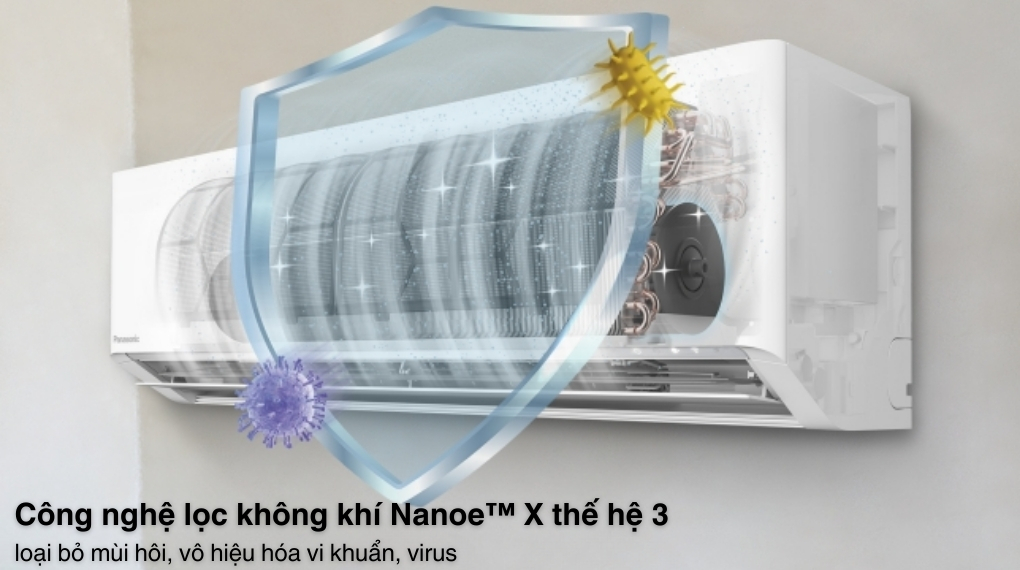 Máy lạnh Panasonic Inverter 2.5 HP CU/CS-XU24BKH-8 - Công nghệ lọc không khí bảo vệ sức khỏe Máy lạnh Panasonic Inverter 2.5 HP CU/CS-XU24BKH-8 - Công nghệ lọc không khí bảo vệ sức khỏe