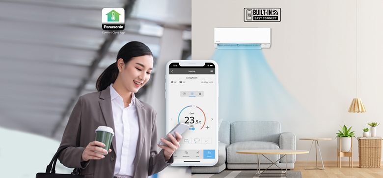 Tích hợp Wifi - Điều hòa Panasonic 2 chiều Inverter 17700 BTU CU/CS-YZ18AKH-8