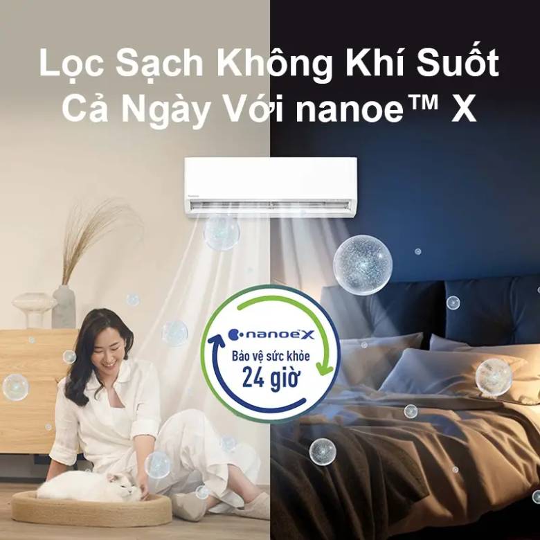 Điều hòa Panasonic 2 chiều Inverter 18000 BTU XZ18BKH-8 - Lọc khí Nanoe-G và Nanoe-X