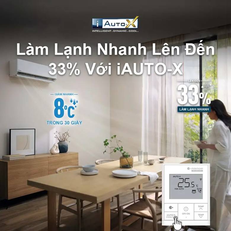 Điều hòa Panasonic 2 chiều Inverter 9000 BTU XZ9BKH-8 - Làm lạnh nhanh iAUTO-X