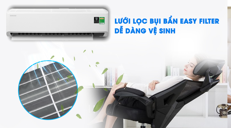 Lưới lọc bụi thông minh - Điều hòa Samsung 1 chiều Inverter 21500BTU AR24TYHYCWKNSV