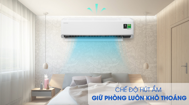 Chế độ hút ẩm - Điều hòa Samsung 1 chiều Inverter 21500BTU AR24TYHYCWKNSV 