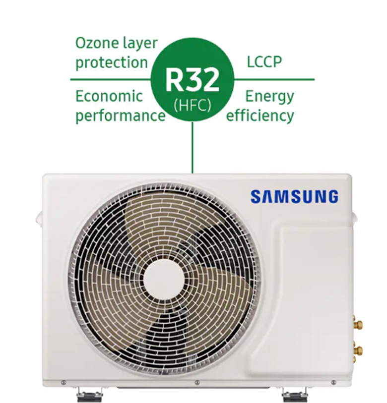 Sử dụng Gas R32 - Điều hòa Samsung 1 chiều Inverter 9000 BTU AR10DYHZAWKNSV