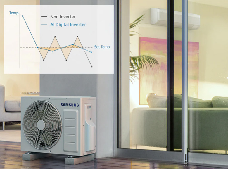 Tiết kiệm điện năng - Điều hòa Samsung 1 chiều Inverter 12000 BTU AR13DYHZAWKNSV