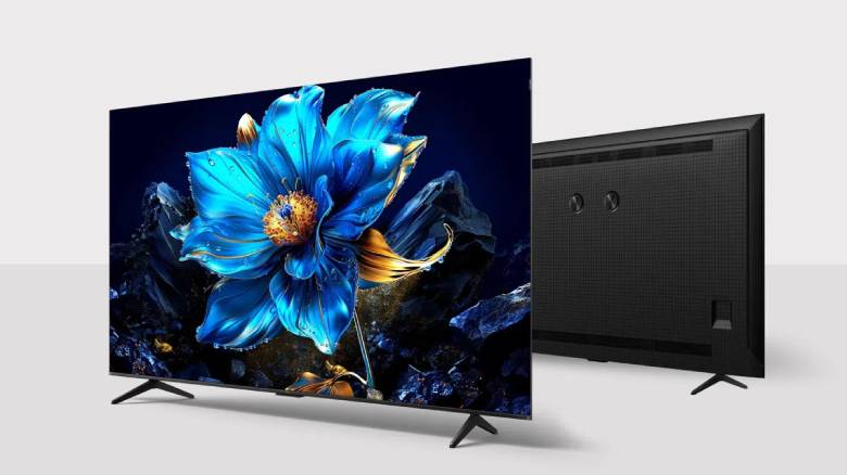 Google Tivi QLED TCL AI 4K 55 inch 55P7K - Thiết kế viền hợp kim mỏng, sang trọng