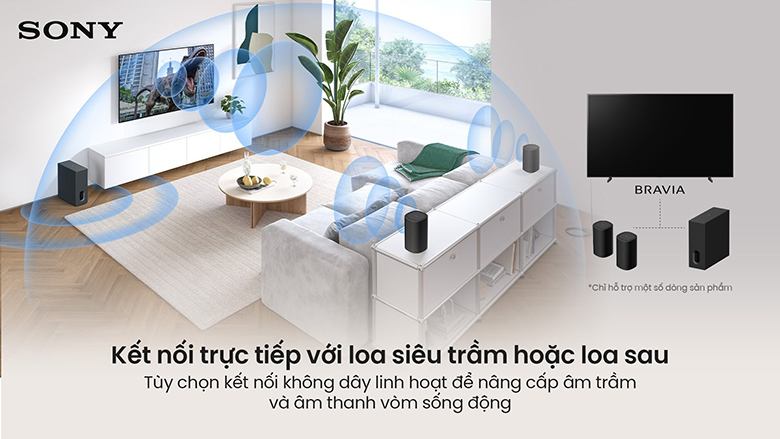 Google Tivi Sony True RGB BRAVIA 9 II 4K 85 inch K-85XR90M2 - Âm thanh Acoustic Multi-Audio+ 80W
