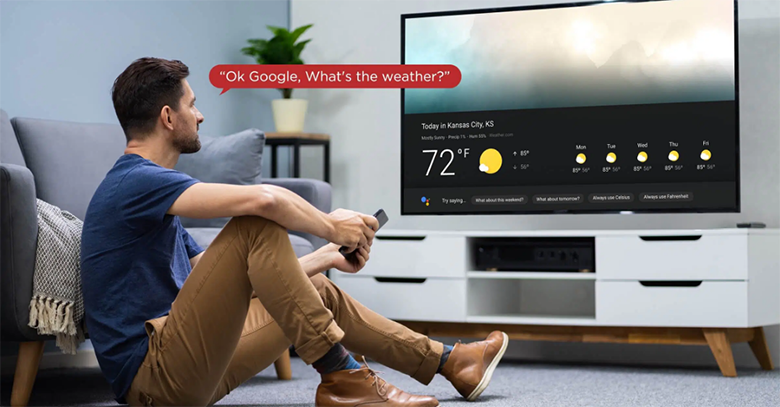 Trợ lý ảo - Google Tivi TCL 4K 55 inch 55P638