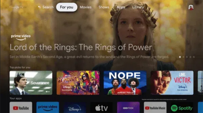 Hệ điều hành Google TV - Google Tivi TCL QLED 4K 43 inch 43C655