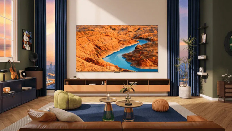 Thiết kế nguyên khối - Google Tivi TCL QLED 4K 43 inch 43C655
