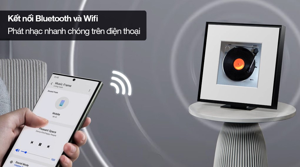 Loa khung tranh Samsung HW-LS60D/XV 120W - Kết nối bluetooth và wifi giúp phát nhạc từ xa nhanh chóng Loa khung tranh Samsung HW-LS60D/XV 120W - Kết nối bluetooth và wifi giúp phát nhạc từ xa nhanh chóng