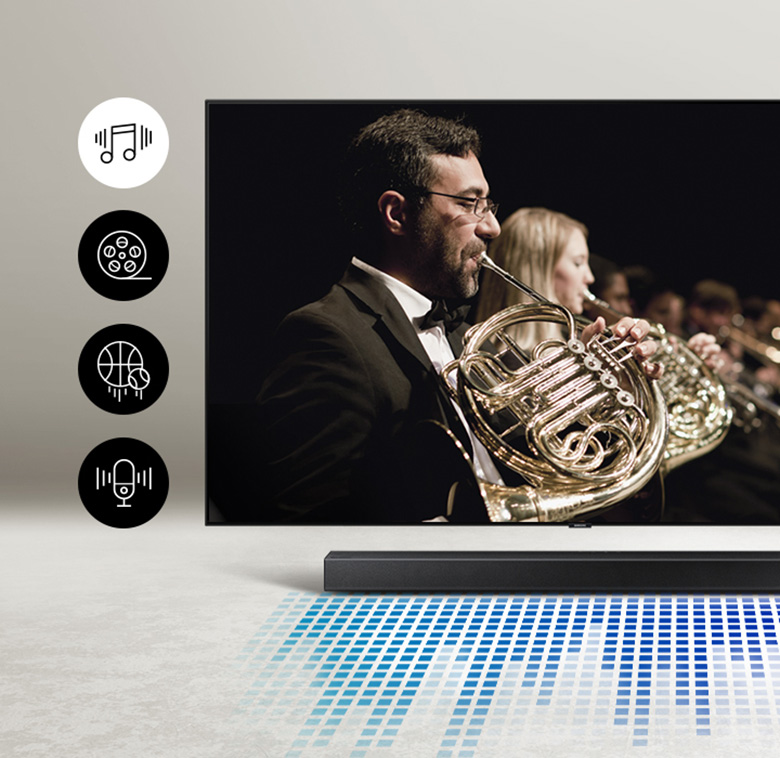 Tối ưu âm thanh - Loa Soundbar Samsung HW-A650/XV