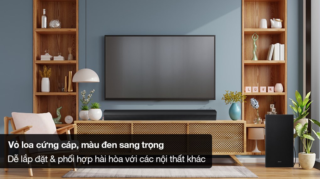 Loa Thanh Samsung HW-B650D/XV 370W - Kiểu dáng sang trọng, màu đen tinh tế, dễ lắp đặt Loa Thanh Samsung HW-B650D/XV 370W - Kiểu dáng sang trọng, màu đen tinh tế, dễ lắp đặt
