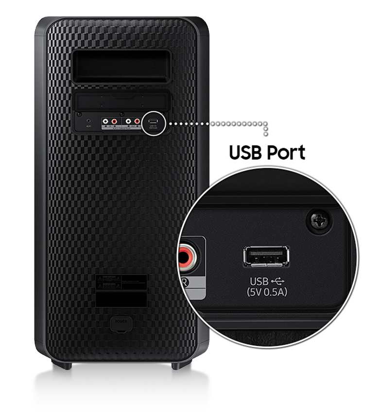 Kết nối USB - Loa tháp Samsung MX-ST40B/XV