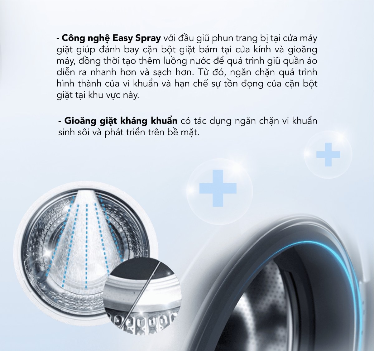 Máy giặt Funiki Inverter 10.5 kg HWM F8105ADG Hàng Thái Lan - Công nghệ Hygiene Care+ đẩy lùi vi khuẩn