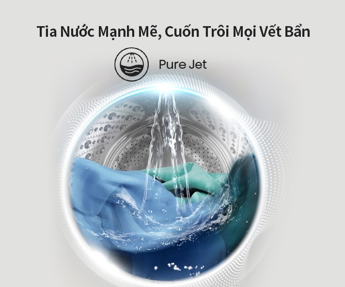 Máy giặt Hisense Inverter 10.5 kg WF105M3 - Tia nước Pure Jet