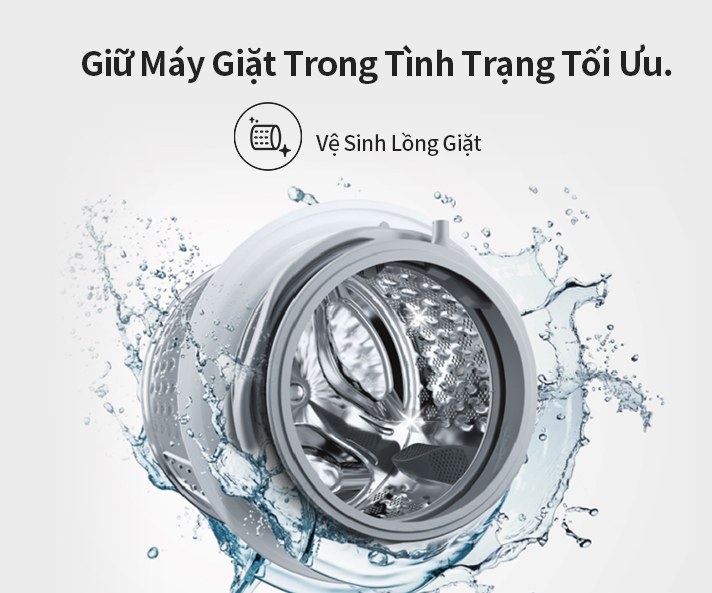 Máy giặt Hisense Inverter 10.5 kg WF105M3 - Tự vệ sinh lồng giặt