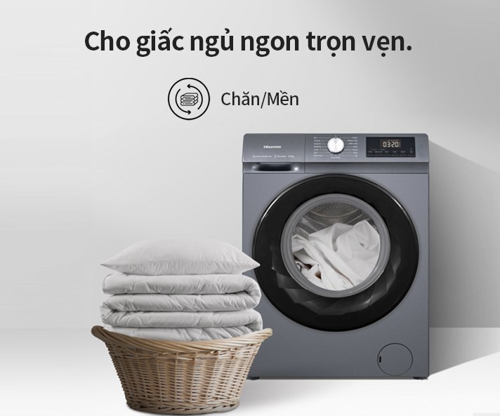 Máy giặt Hisense Inverter 9 kg WF90N1Y - Giặt chăn mền