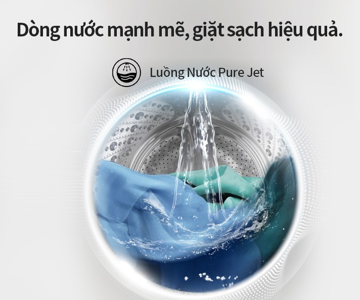 Máy giặt Hisense Inverter 9 kg WF90N1Y - Luồng nước Pure Jet