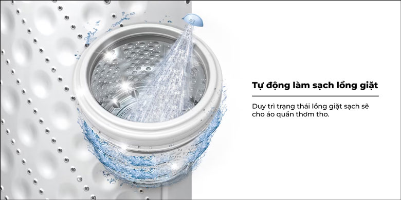 Máy giặt LG T2109NT1G 9kg lồng đứng - Tự động vệ sinh lồng giặt