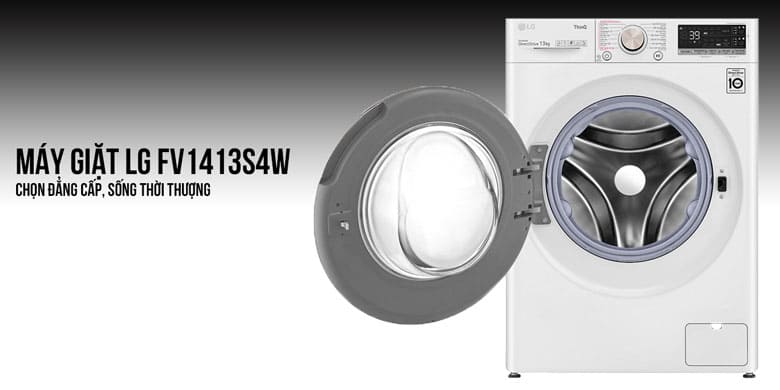 Máy giặt LG Inverter 13kg FV1413S4W lồng ngang - Thiết kế cao cấp, màu sắc trang nhã