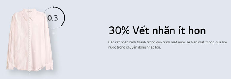 Máy giặt LG FV1409S4M Inverter 9kg - Giảm 30% nếp nhăn trên quần áo