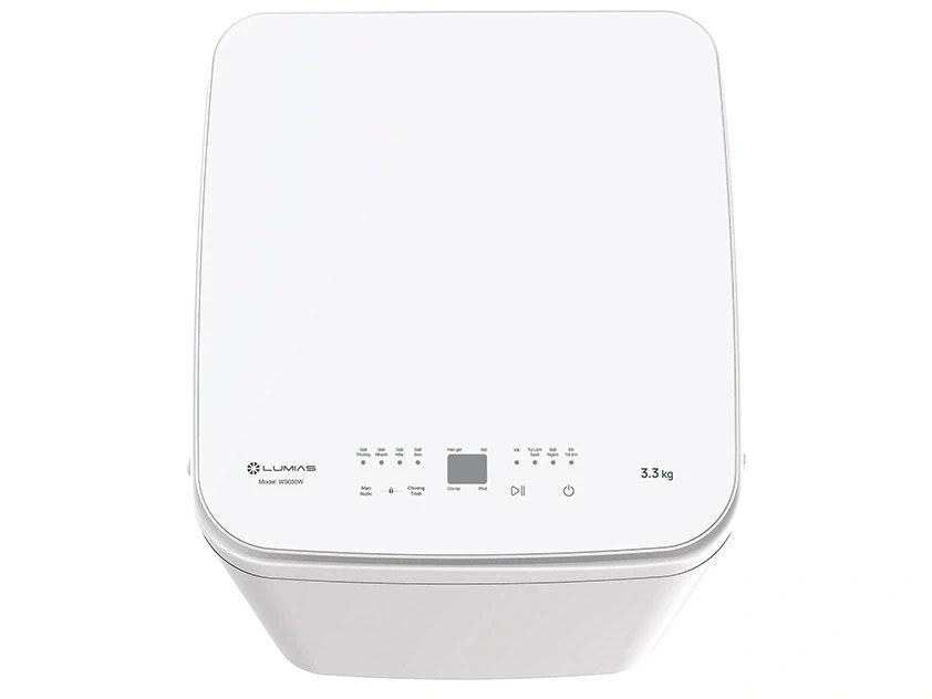 Máy giặt mini Lumias giặt nước nóng 3 kg WS050WH - An toàn và dễ vệ sinh