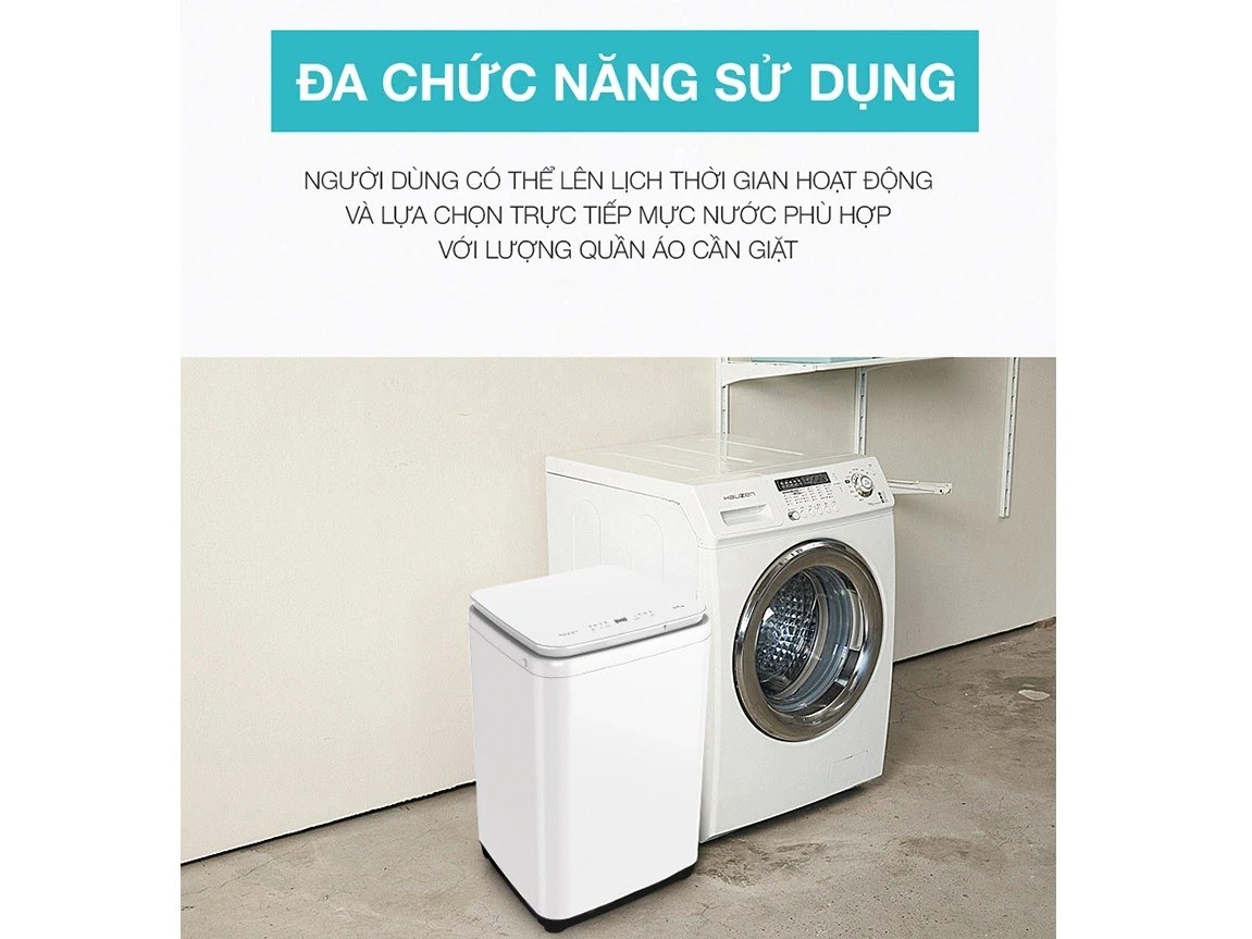 Máy giặt mini Lumias giặt nước nóng 3 kg WS050WH - Nhỏ gọn, đa năng cho không gian hẹp