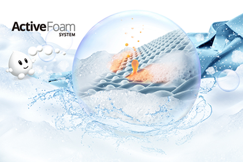 Hệ thống ActiveFoam-Máy giặt Panasonic 8.5 kg NA-F85A9DRV lồng đứng