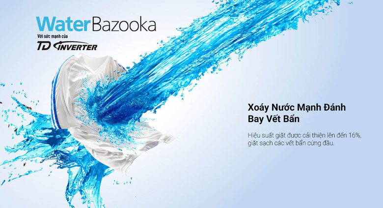 Máy giặt Panasonic NA-FD95X1LRV Inverter 9.5 kg - Xoáy nước Water Bazooka siêu mạnh