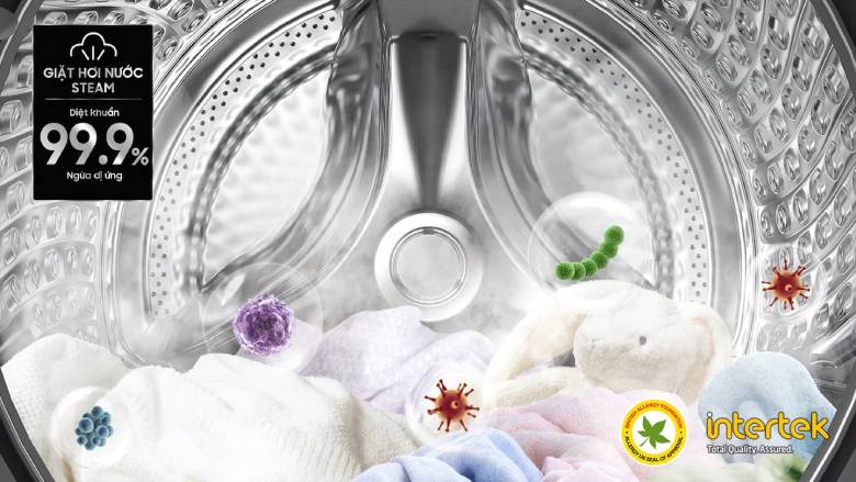 Máy giặt Samsung Inverter 10 kg WW10DG6U34LBSV - Giặt hơi nước diệt khuẩn Hygiene Steam