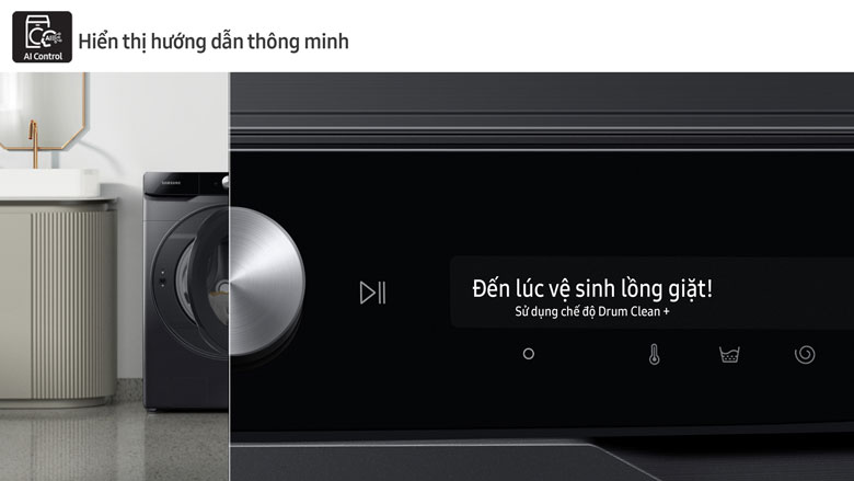 Máy giặt Samsung Bespoke AI™ 14kg WW14BB944DGBSV - Đưa ra hướng dẫn cần thiết