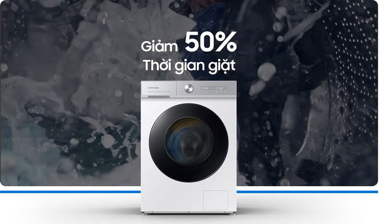 Máy giặt Samsung Bespoke AI™ 14kg WW14BB944DGHSV - Giặt sạch siêu tốc Quick Drive