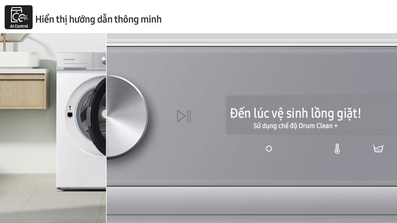 Máy giặt Samsung Bespoke AI™ 14kg WW14BB944DGHSV - Đưa ra hướng dẫn cần thiết